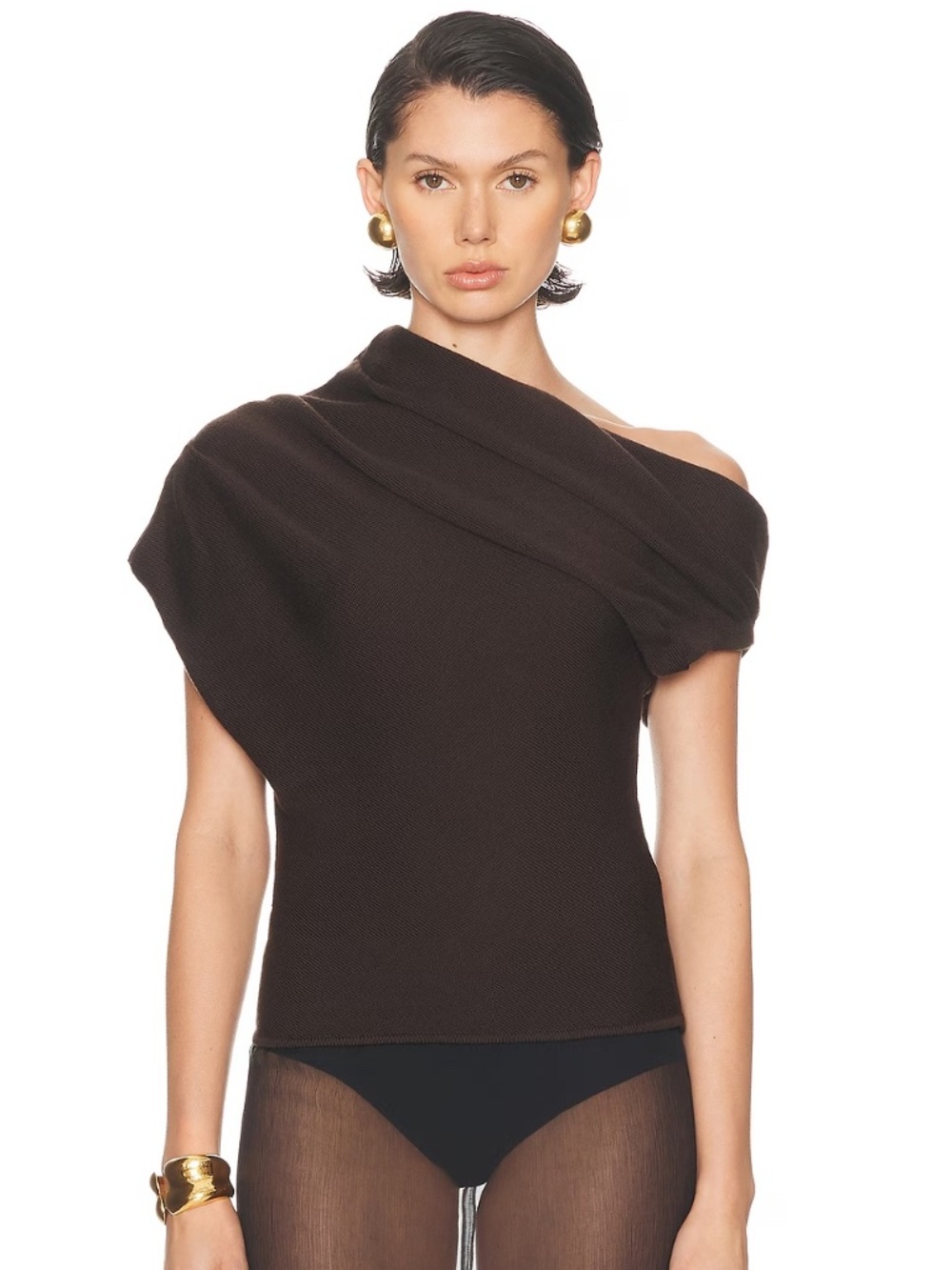 Staud MABEL SWEATER EARTH 100% Merino Wool - XS